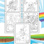 Magical Mythical Creatures Coloring Book for Kids Ages 4-8
