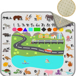 Splat Mats For Under High Chair (Fun and Educational)