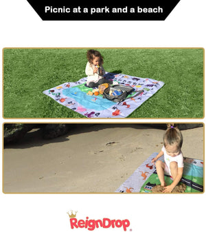 Splat Mats For Under High Chair (Fun and Educational)