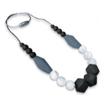 Silicone Necklace For Mom To Wear (Black/Marble/Grey)