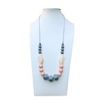 Silicone Necklace For Mom To Wear (Grey/Peach/Ivory)